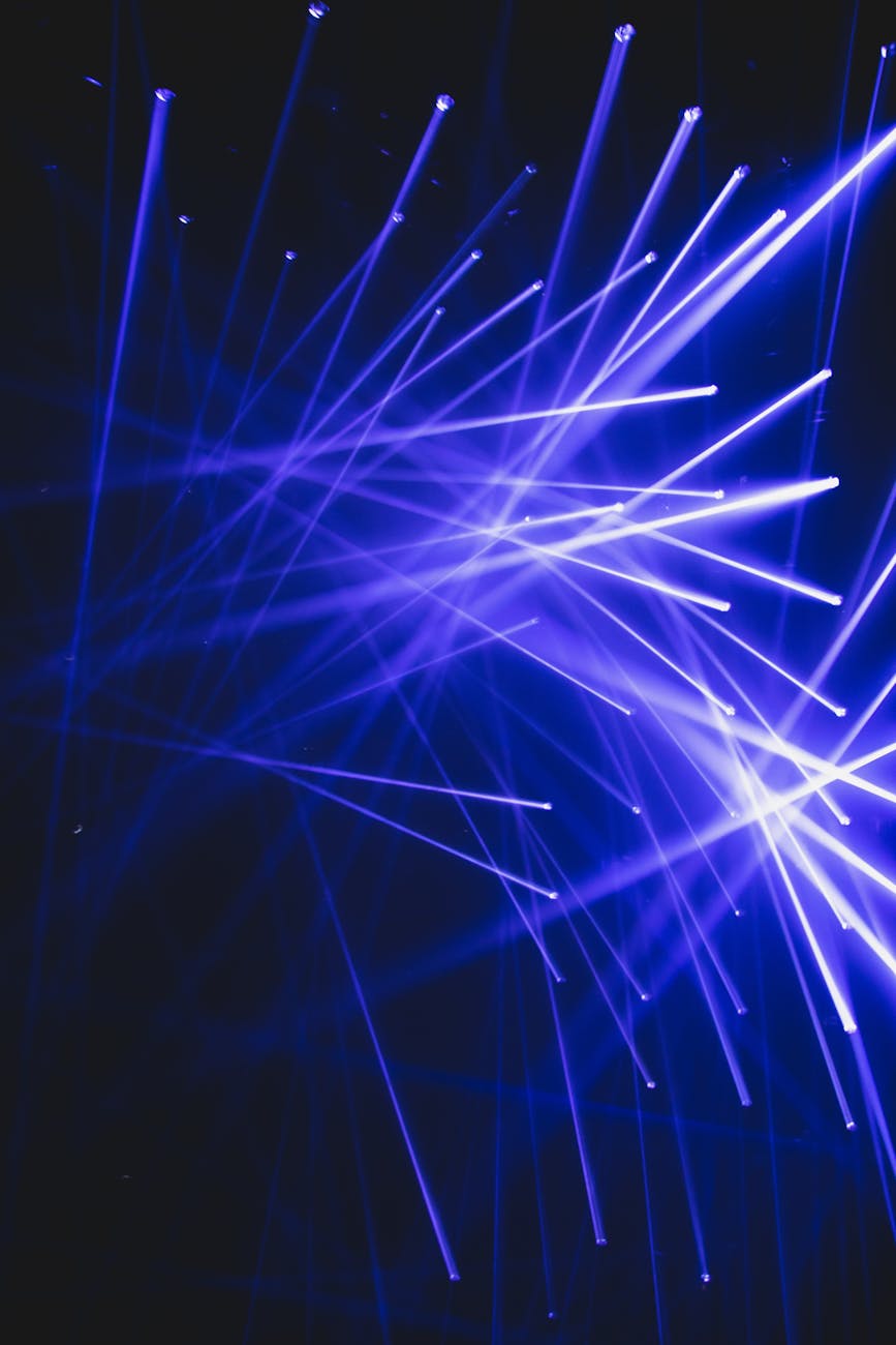 light rays in dark room