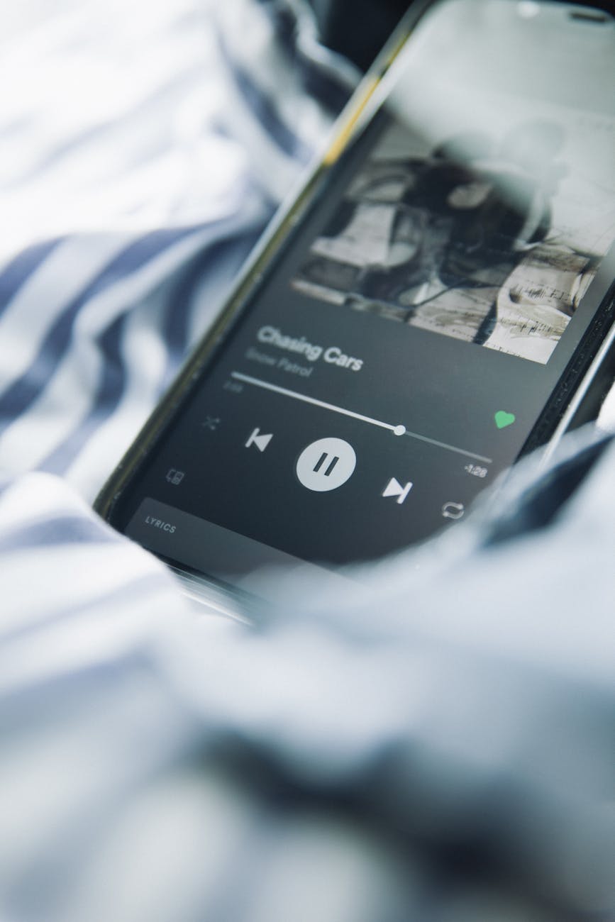 close up of a smartphone screen in use